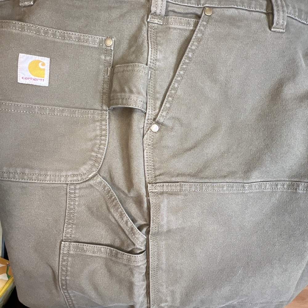 Carhartt 106595 Rugged Flex Duck Double Front Pant 44x30 Moss Garment Dyed‎ Soft - Picture 7 of 14